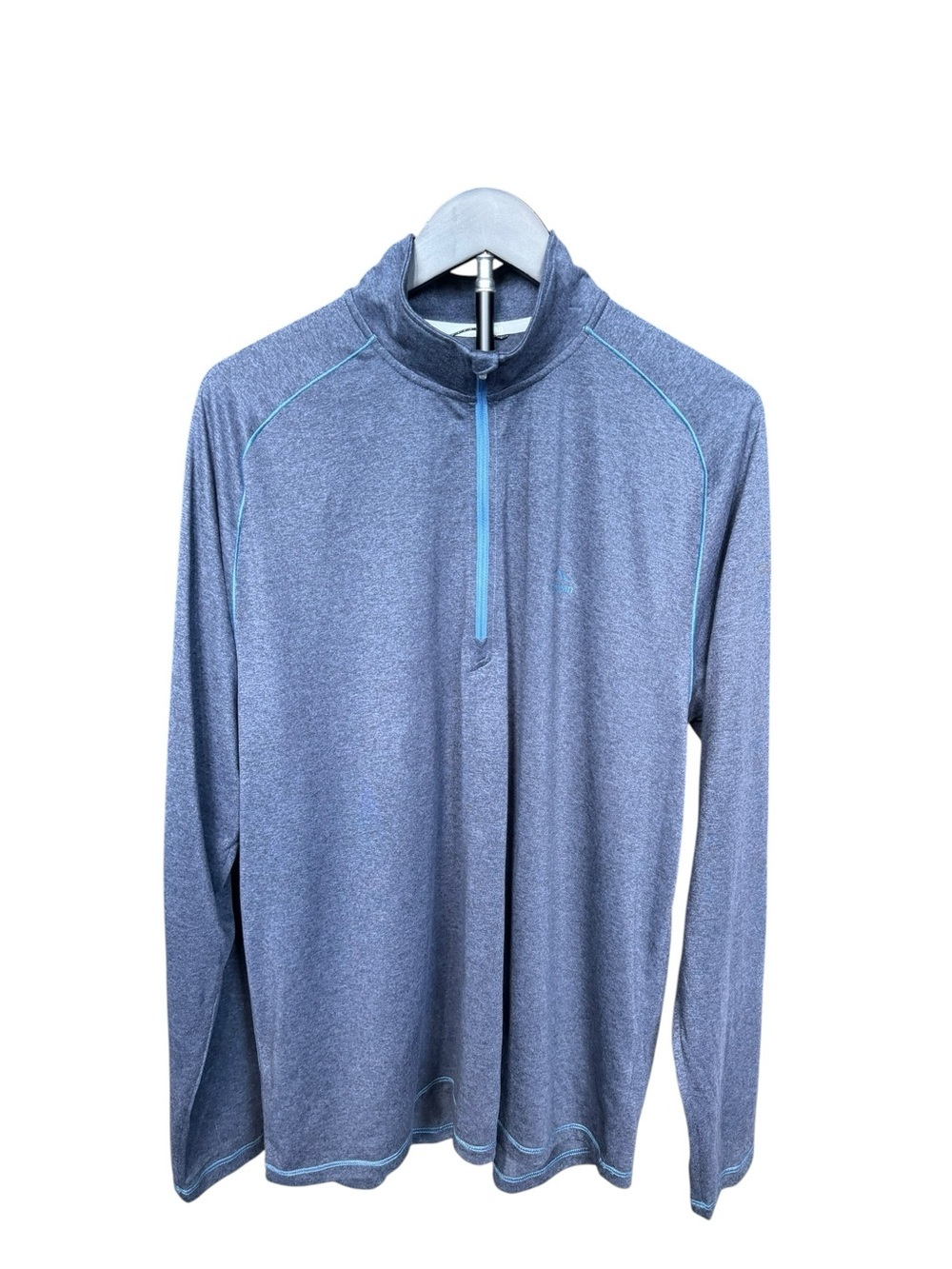 L.L.Bean Performance 1/4 Zip Pullover Men’s Regular Large Blue Athletic Golf M45